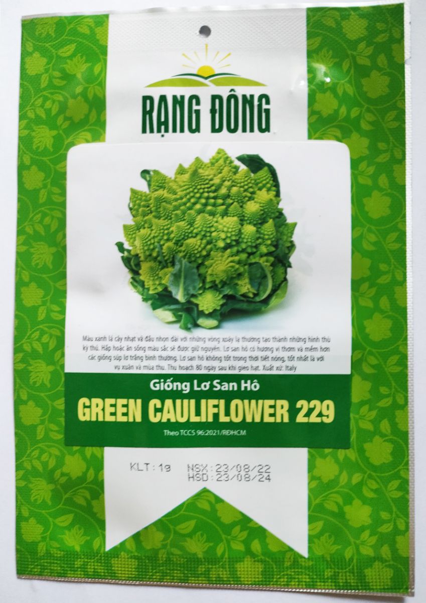 Hạt giống Súp lơ xanh San Hô Rạng Đông - Green Cauliflower 229